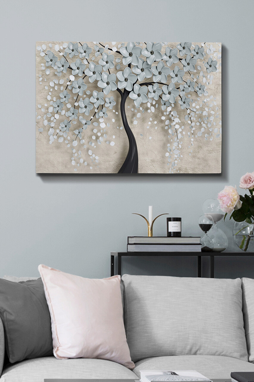 Tablou decorativ, Kanvas Tablo (70 x 100), Cadru: 100% LEMN (grosime: 3 cm), Multicolor - imagine 6